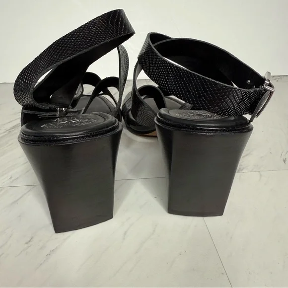 Vince Camuto Deverey Black Heeled Sandal 11M - Picture 4 of 14